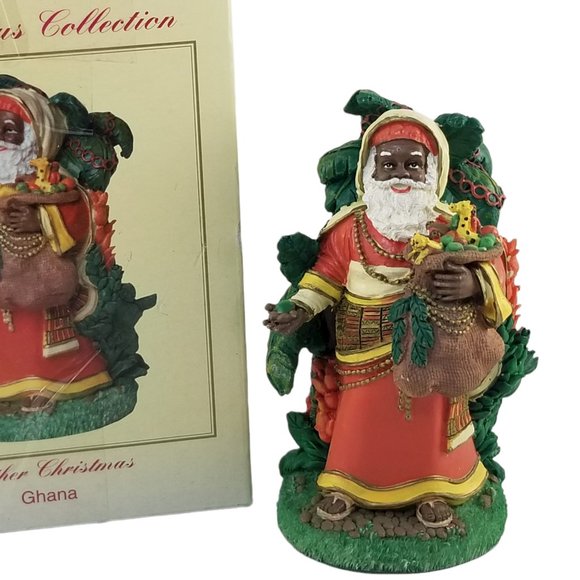 "Father Christmas" Figure, Ghana Santa Claus 2002 International Santa Collection - Picture 2 of 16